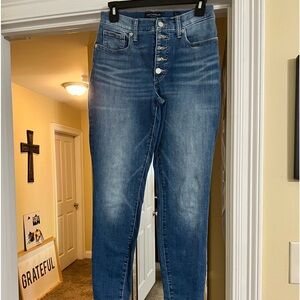 Lucky Brand High Waisted Exposed Button Fly